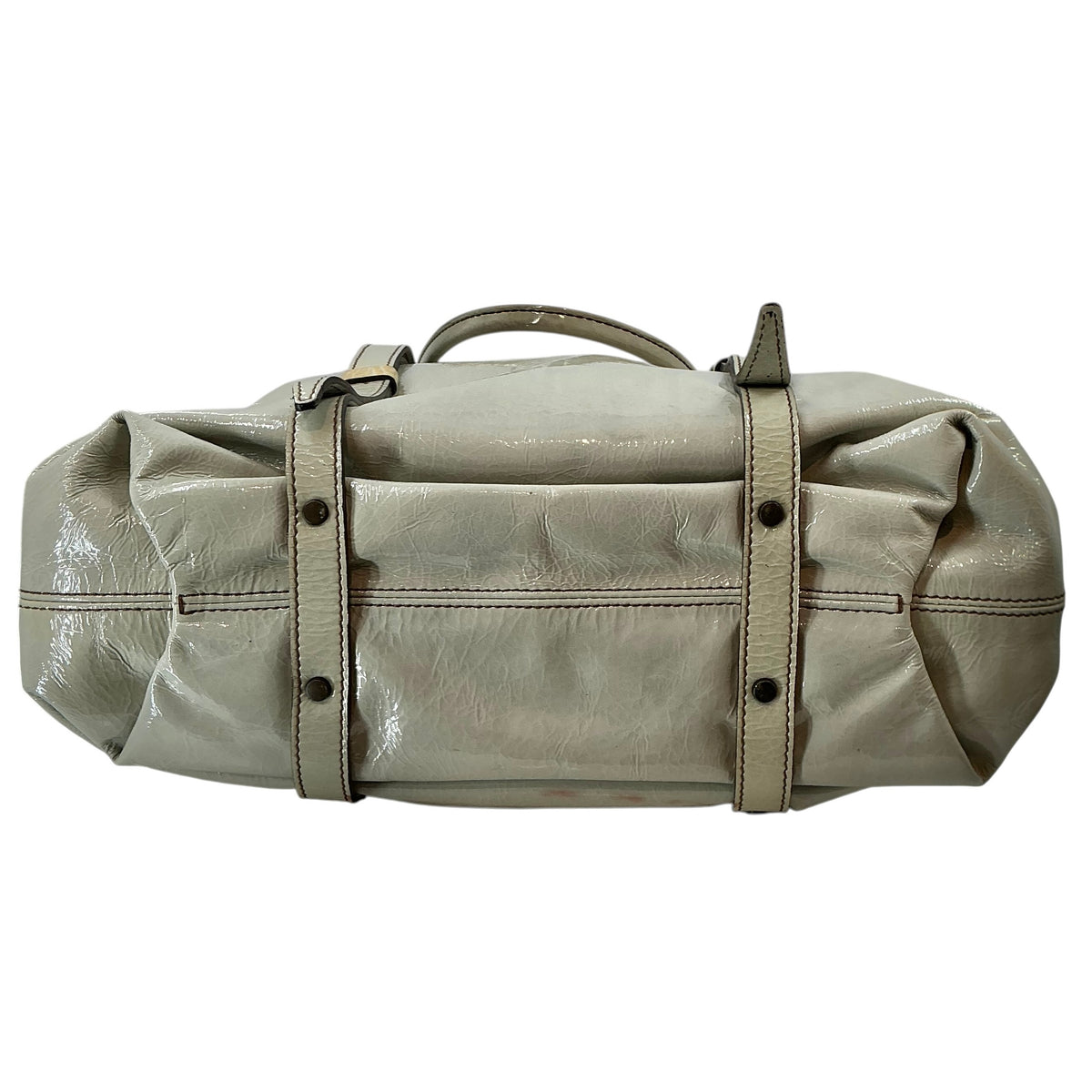 Lanvin Kentucky Patent Leather Slouchy Tote Bag – Mint Green