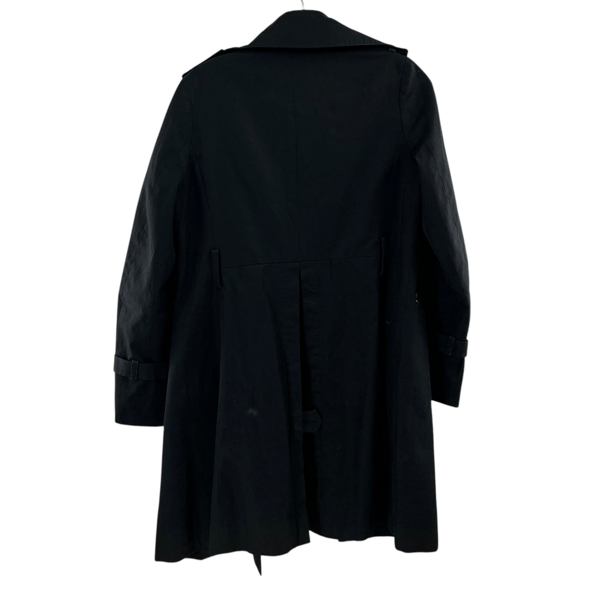 Burberry Blue Label Black Double Breasted Trench Coat