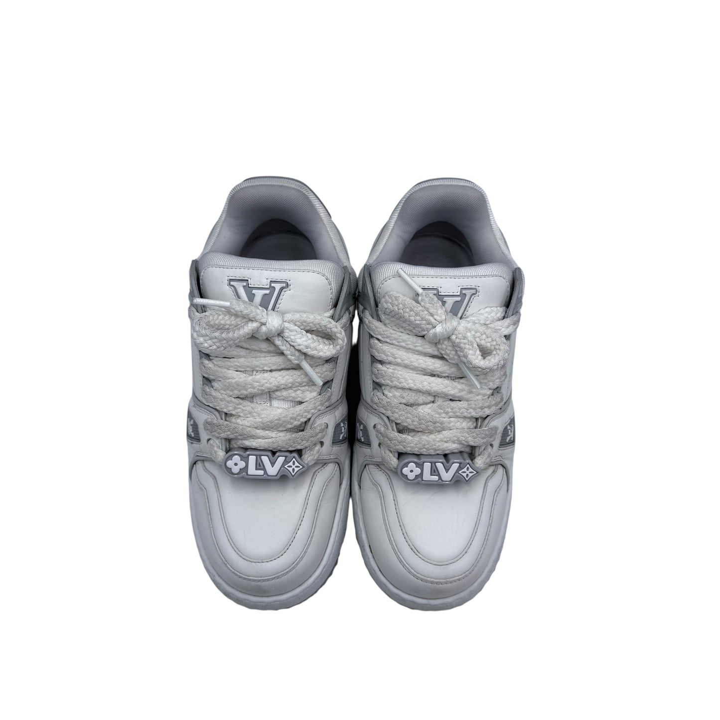 Louis Vuitton White Grey Multi Logo Trainer