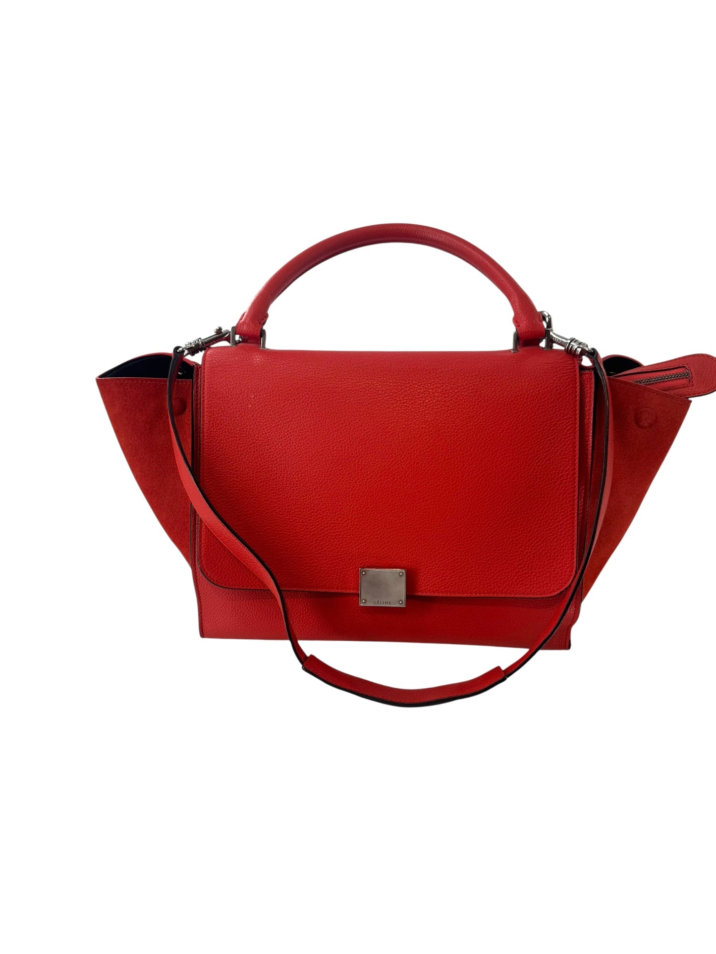 Cèline Trapeze Medium Bag in Red