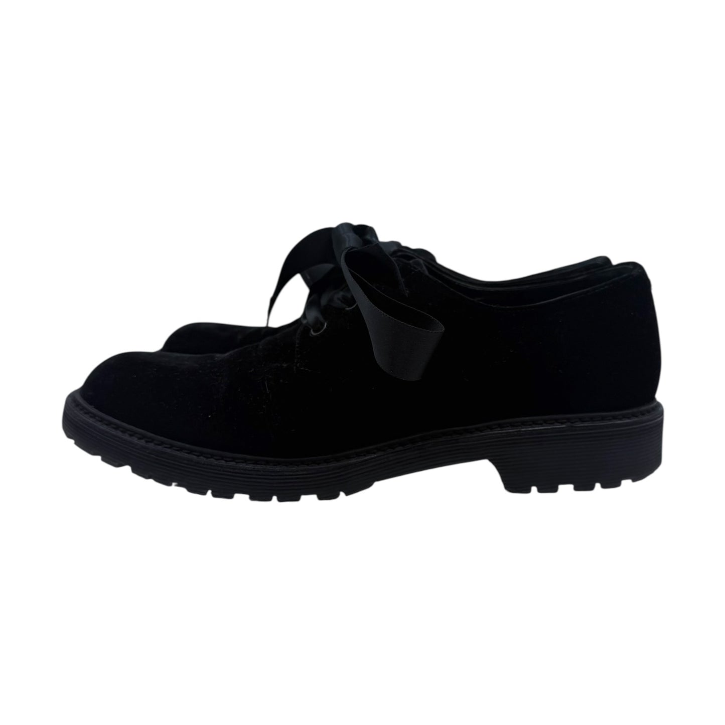 Saint Laurent Army Lace-up Velvet Shoes