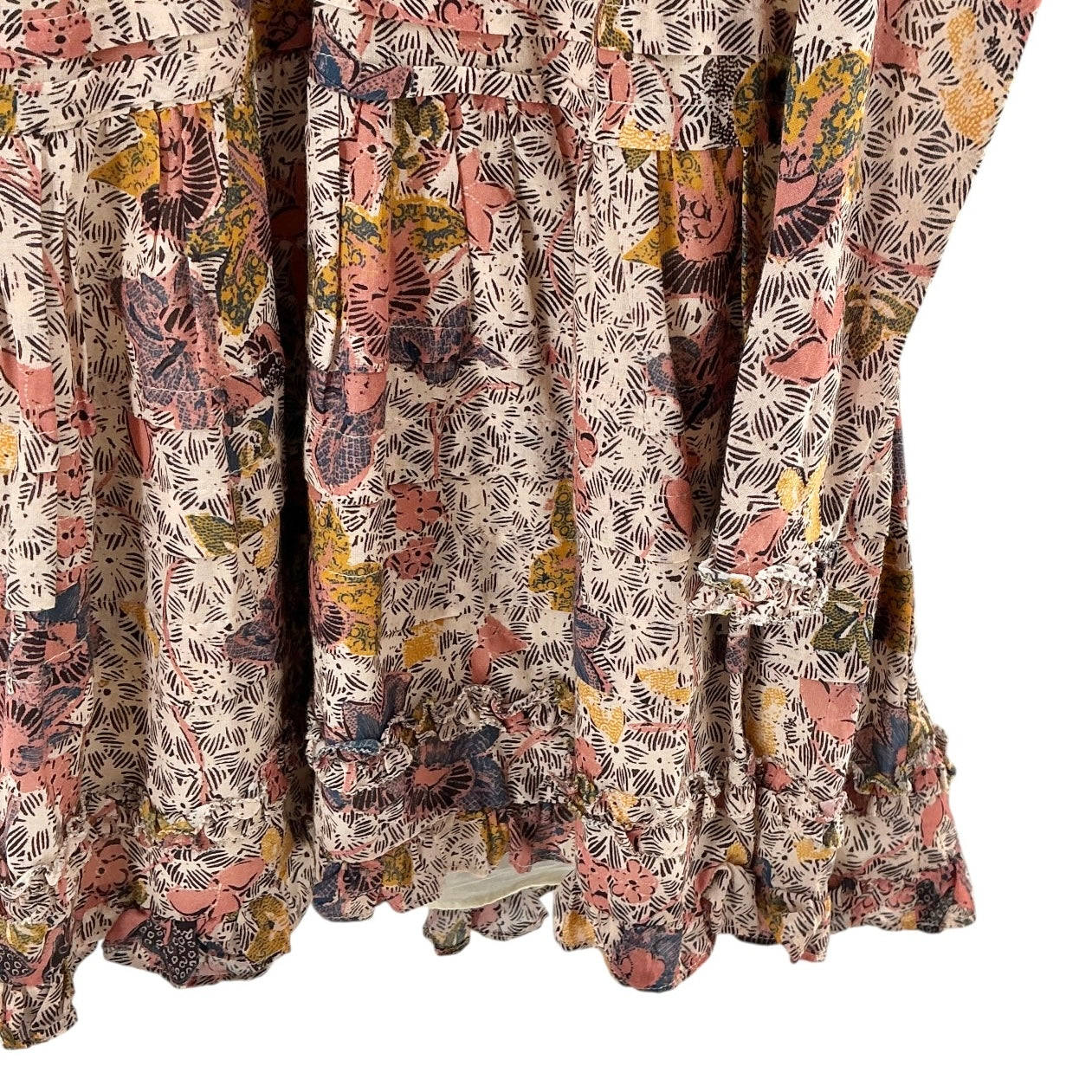 Ulla Johnson Julie Floral Puff-Sleeve Mini Dress