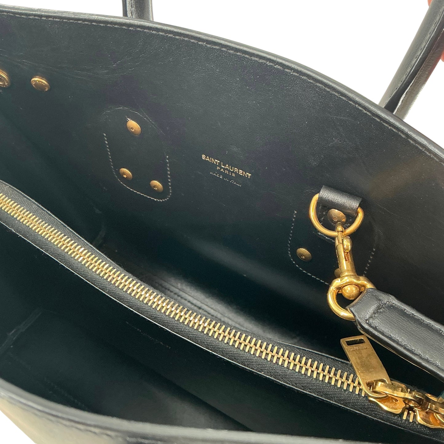 Saint Laurent Classic Medium Sac de Jour Bag in Black Smooth Leather
