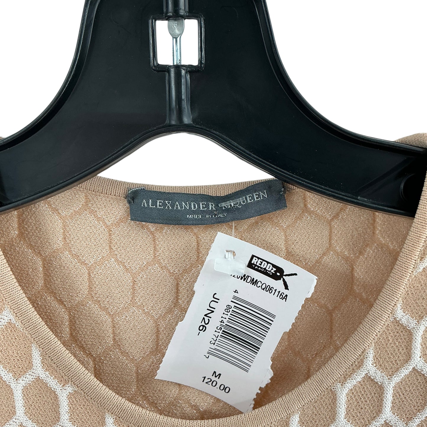 Alexander McQueen Honeycomb Jacquard Knit Dress