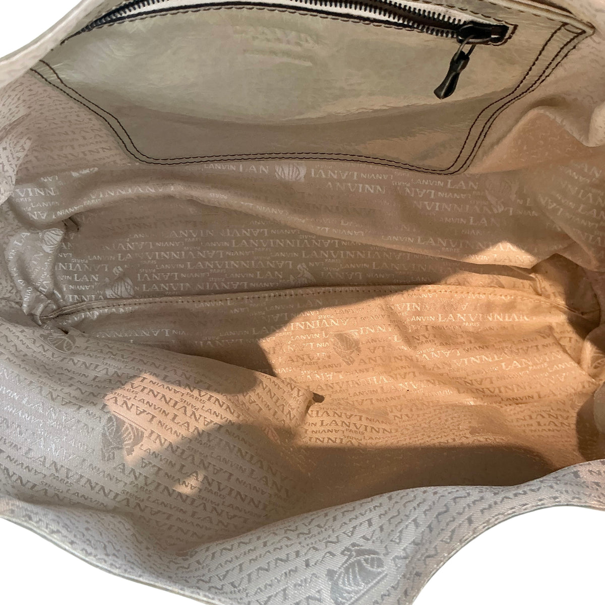 Lanvin Kentucky Patent Leather Slouchy Tote Bag – Mint Green