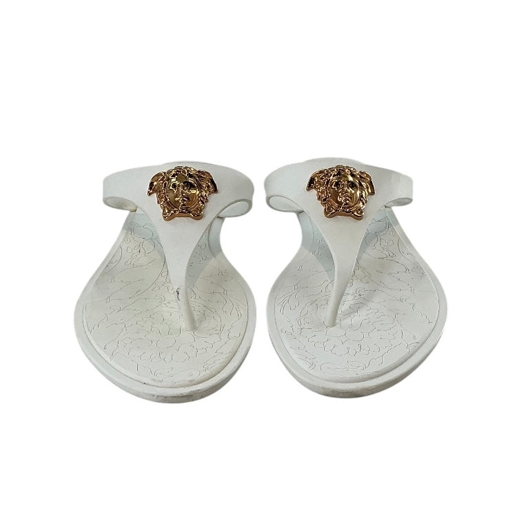 Versace La Medusa Rubber Thong Sandals