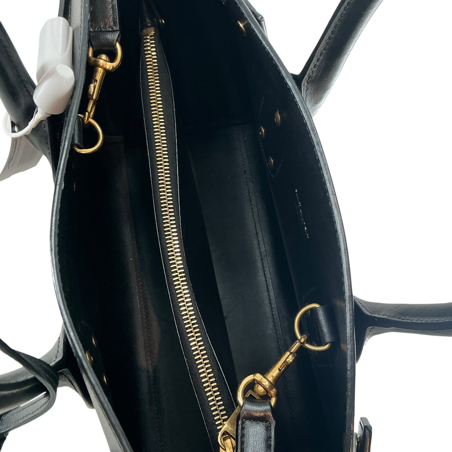 Saint Laurent Classic Medium Sac de Jour Bag in Black Smooth Leather