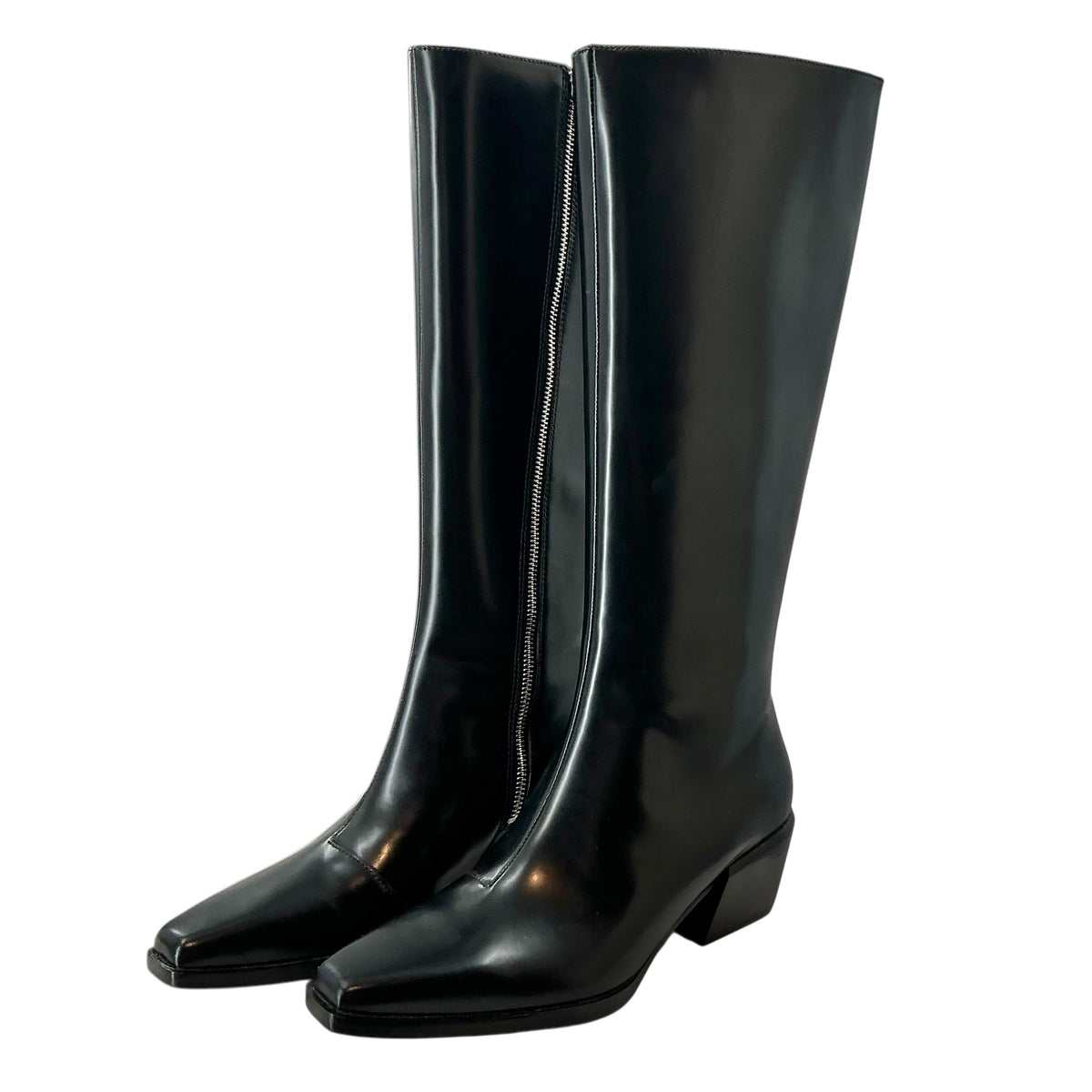 Rag & Bone Black Leather Joni Knee-High Boots