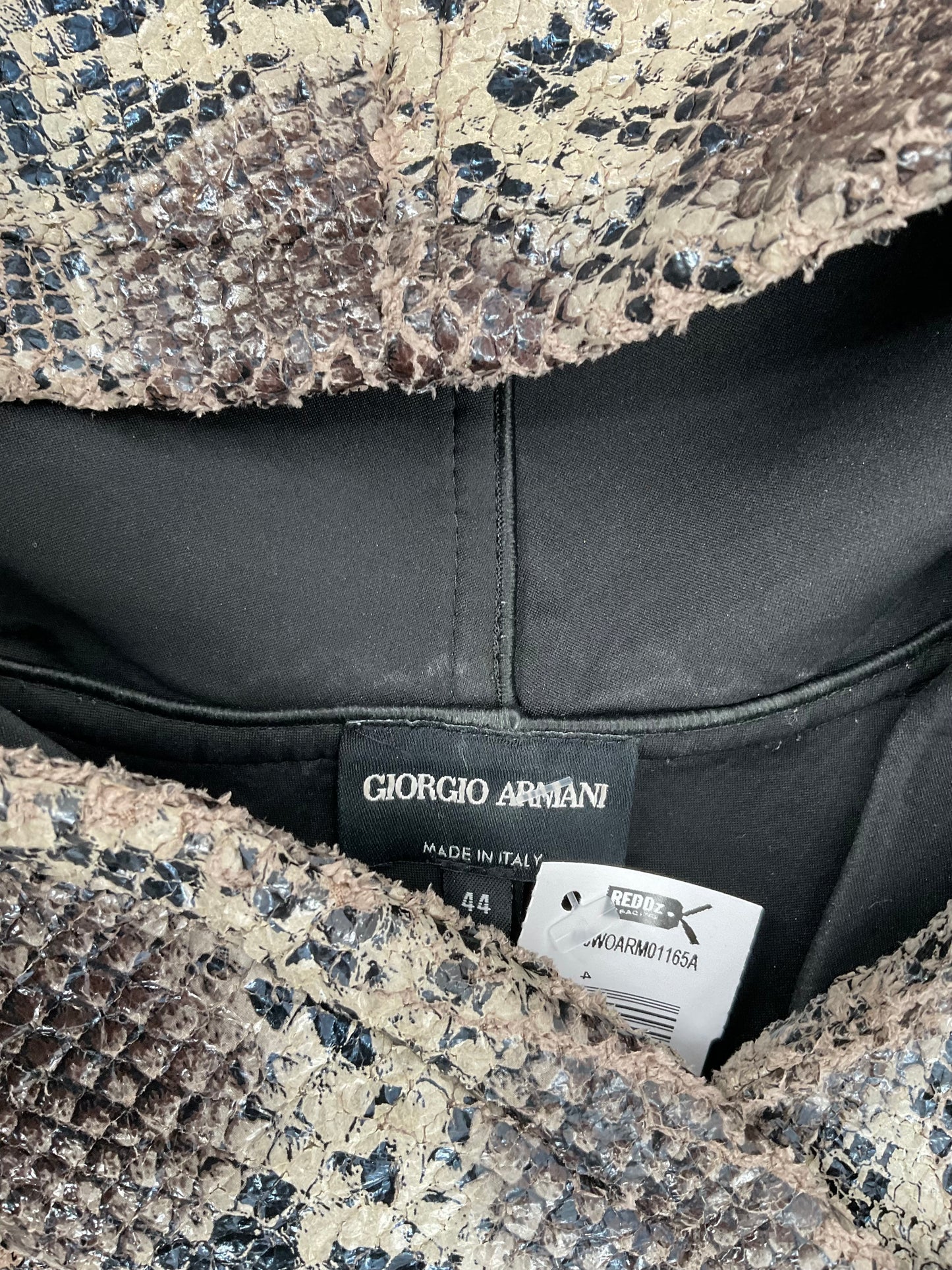 Giorgio Armani Animal Print Crewneck Sweater