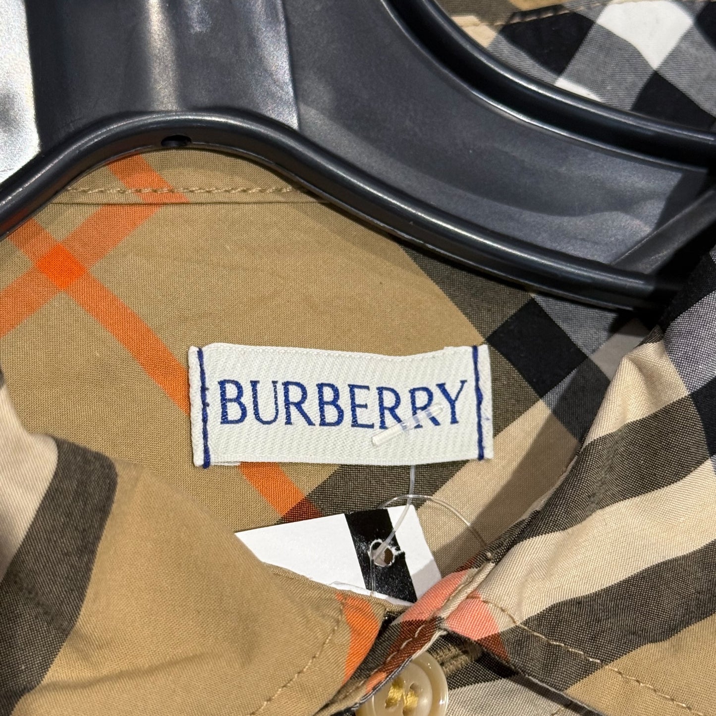 Burberry Check Button Up