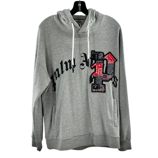 Palm Angels Brotherhood Bandana Patchwork Hoodie Gray
