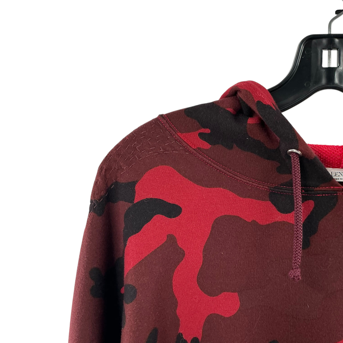 Valentino Red Camouflage Pullover Hoodie