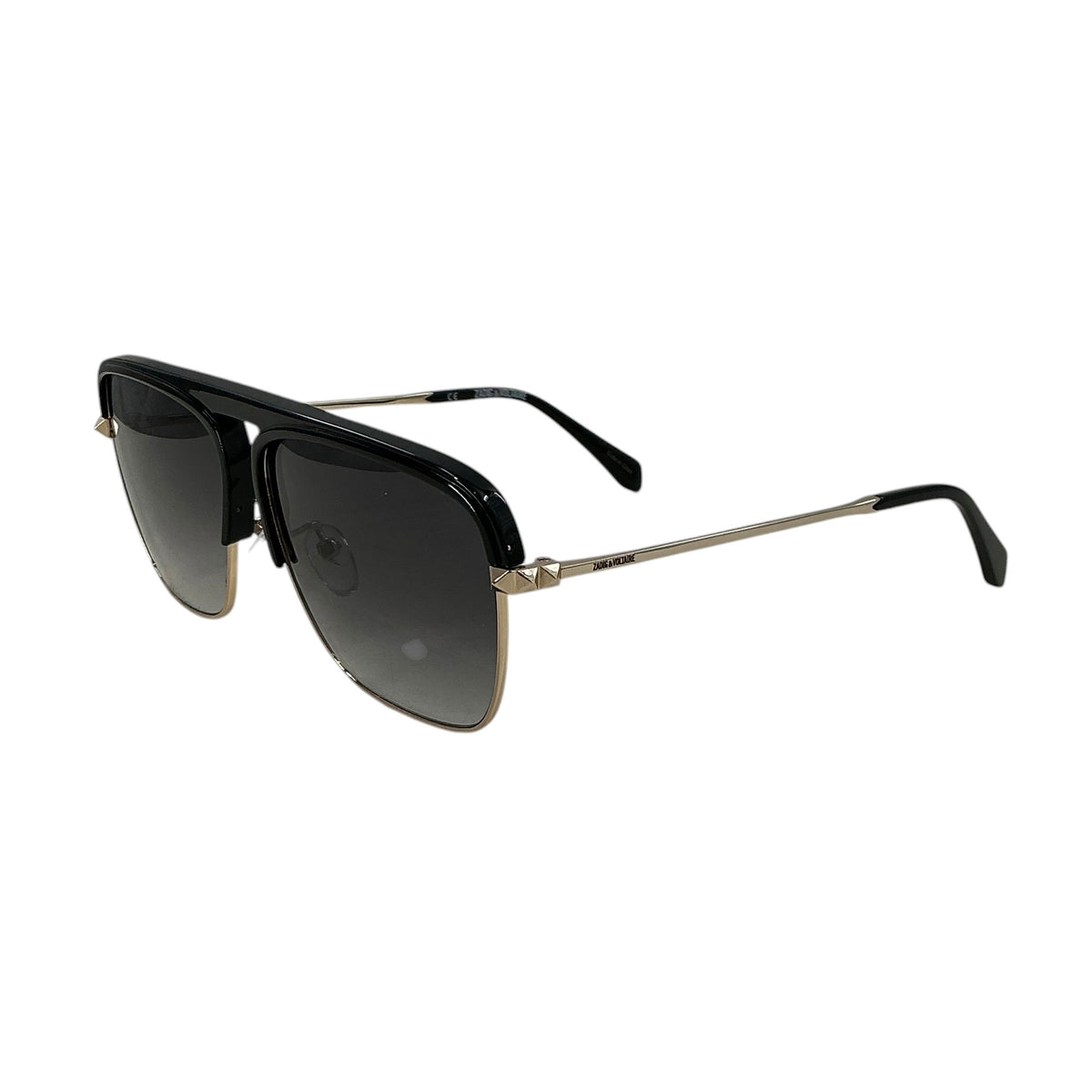 Zadig & Voltaire SZV321 Black & Gold Unisex Navigator Sunglasses