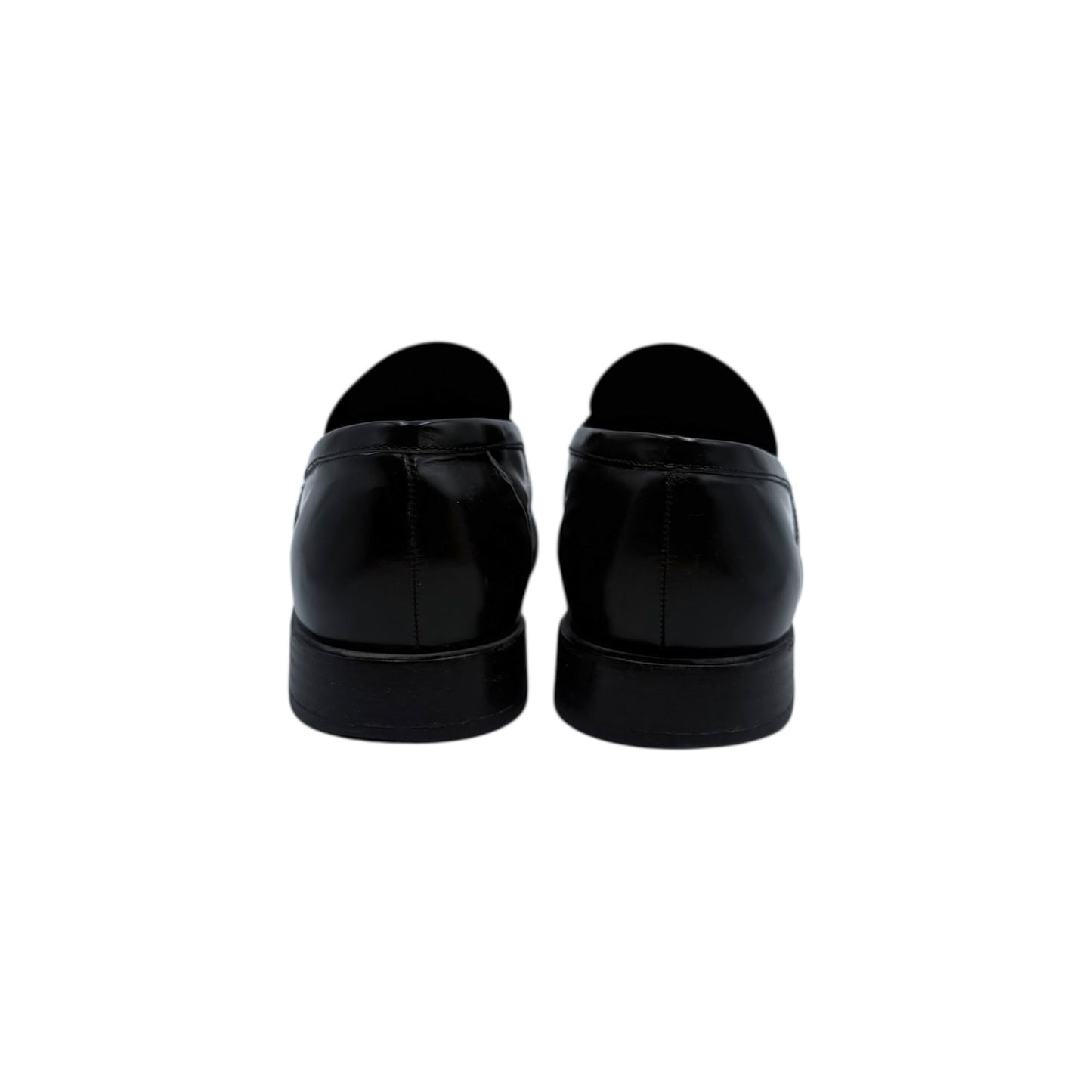 Prada Black Leather Dress Loafers