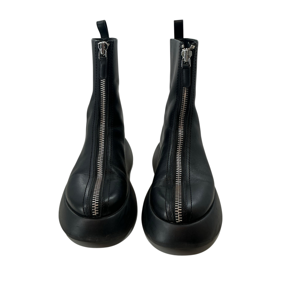 3.1 Phillip Lim Black Leather Mercer Zip Combat Boots