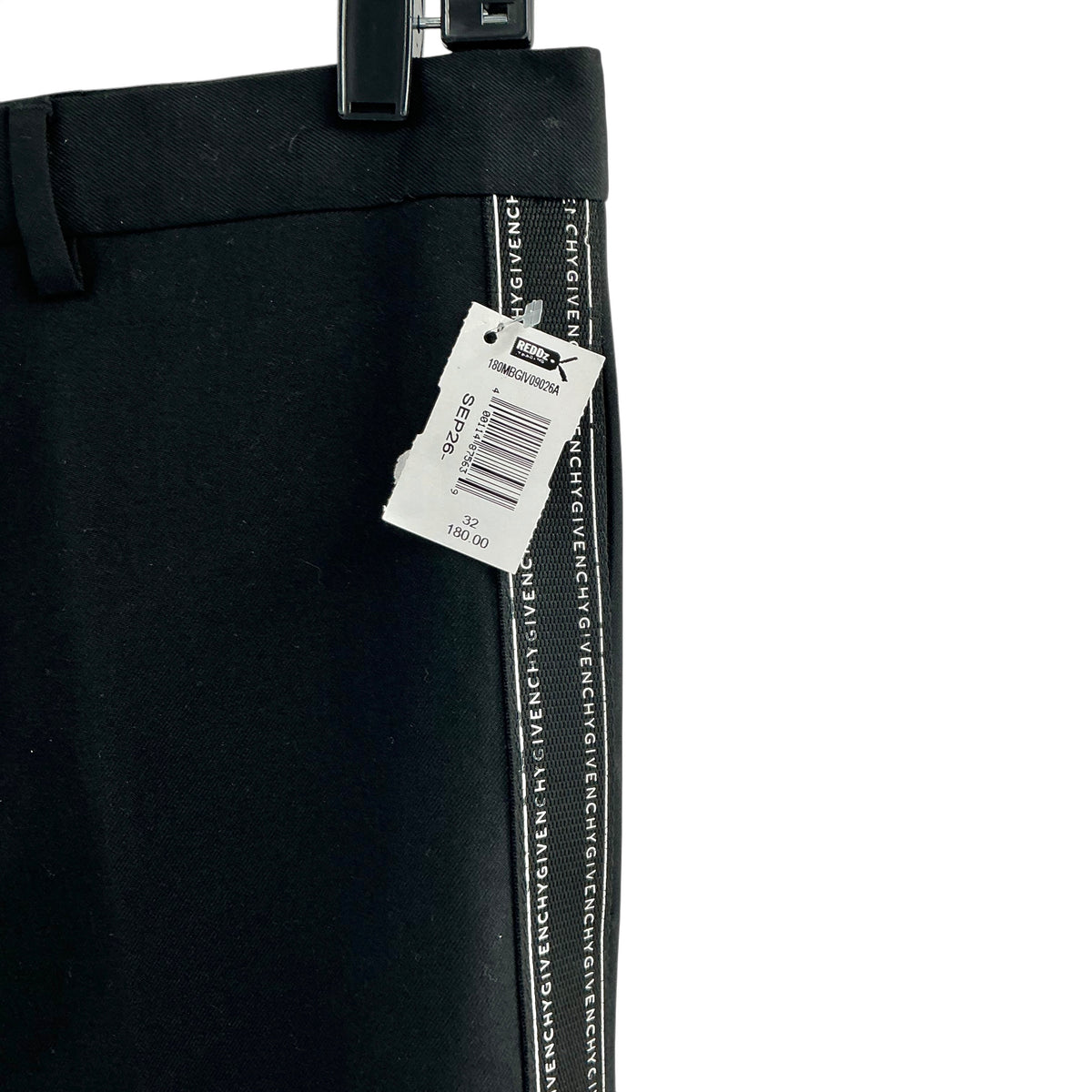 Givenchy Black Tailored Tuxedo Dress Pants Side Detail Stripe