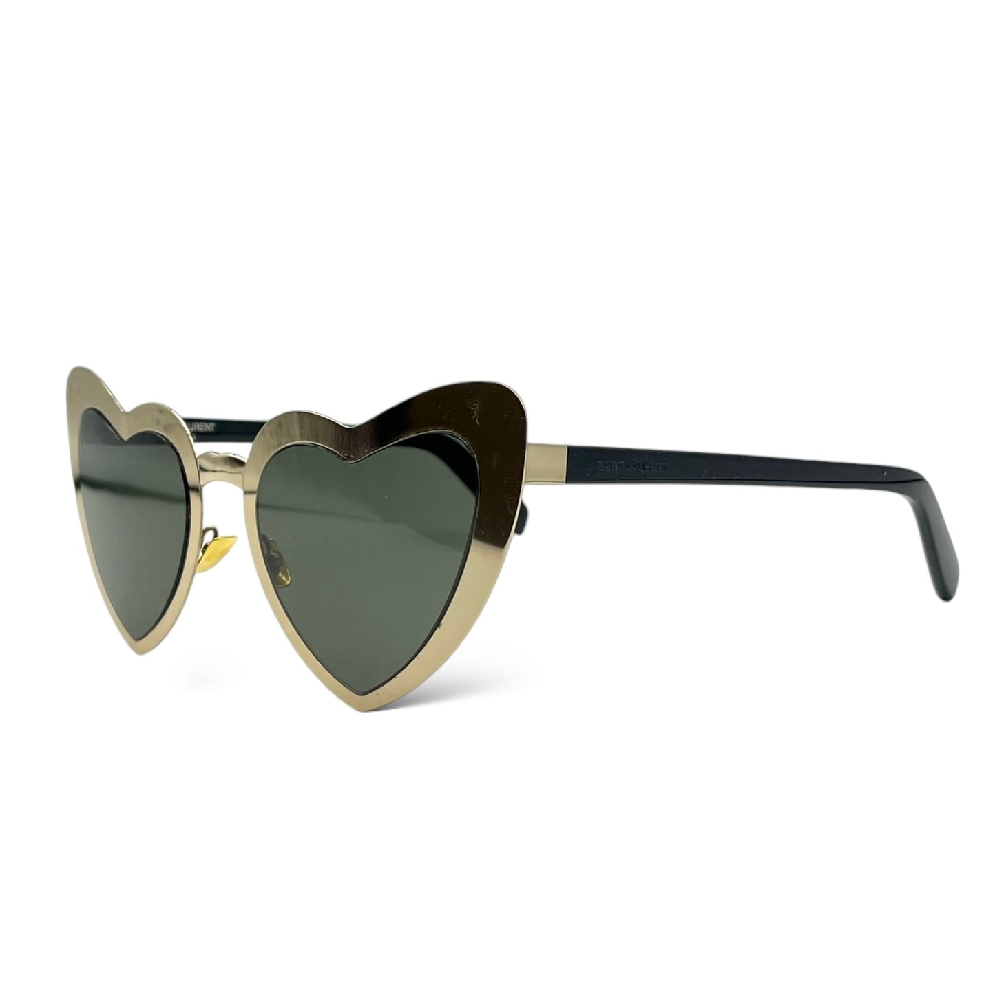 Saint Laurent Loulou SL196 Black Metal Heart Sunglasses