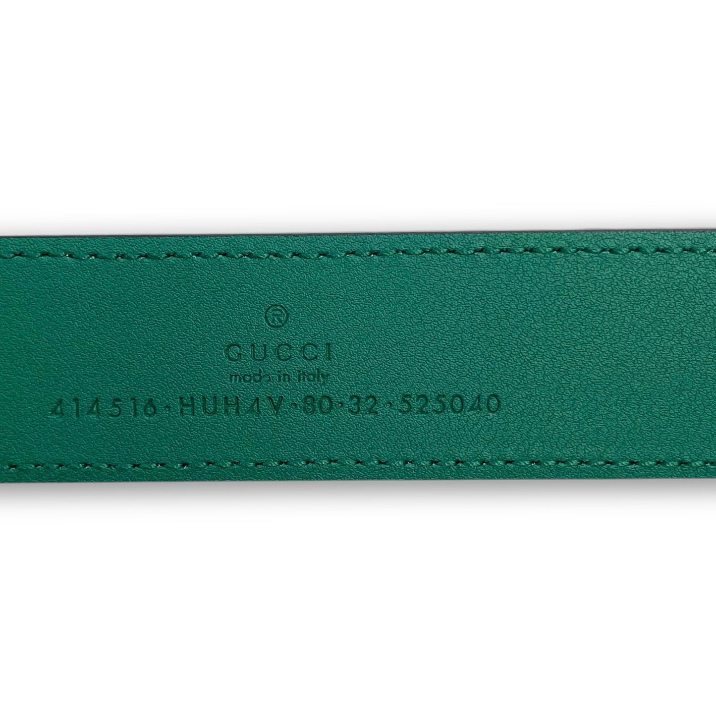 Gucci Green Buckle Belt 80/32