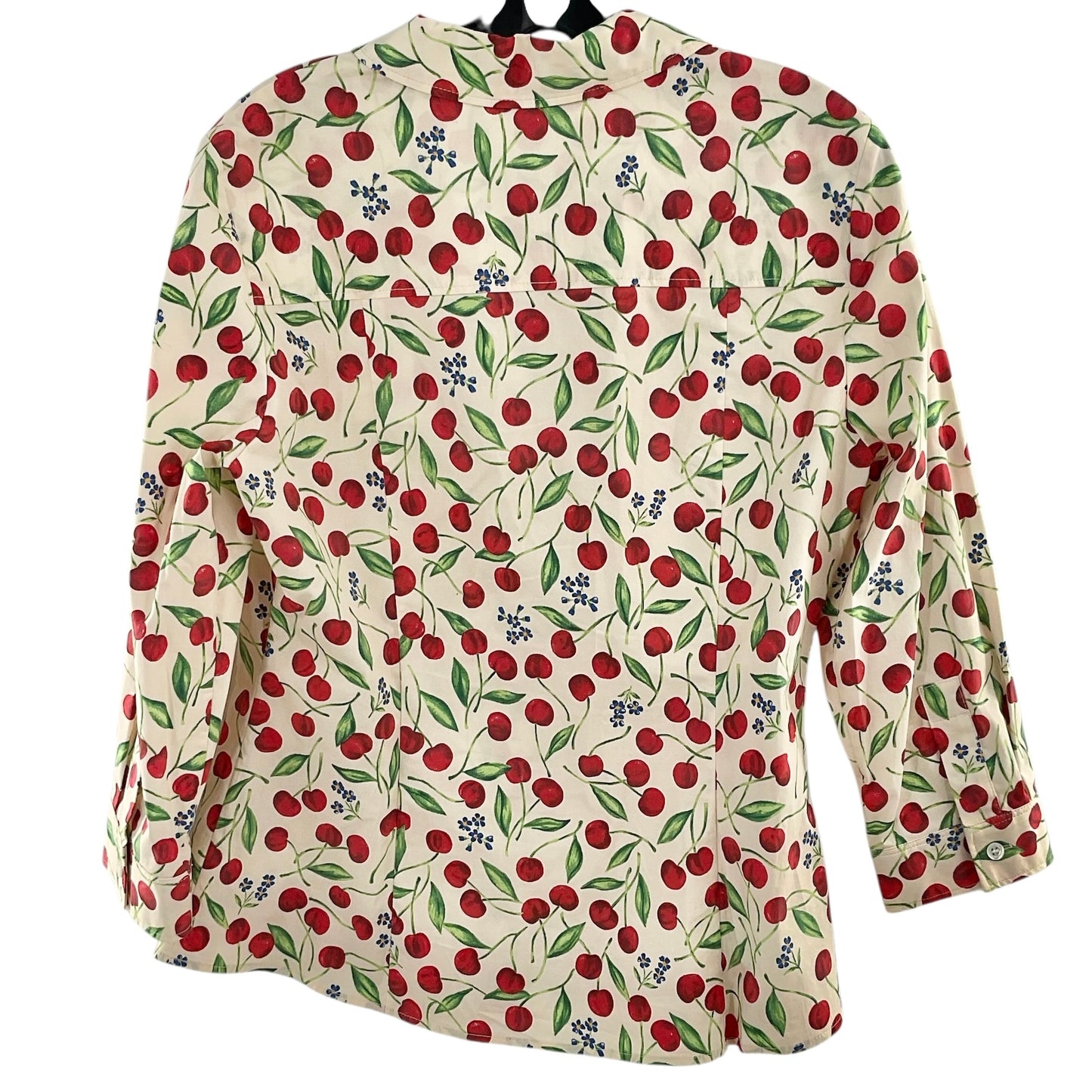 Carolina Herrera Cherry-Print Button-Down Blouse