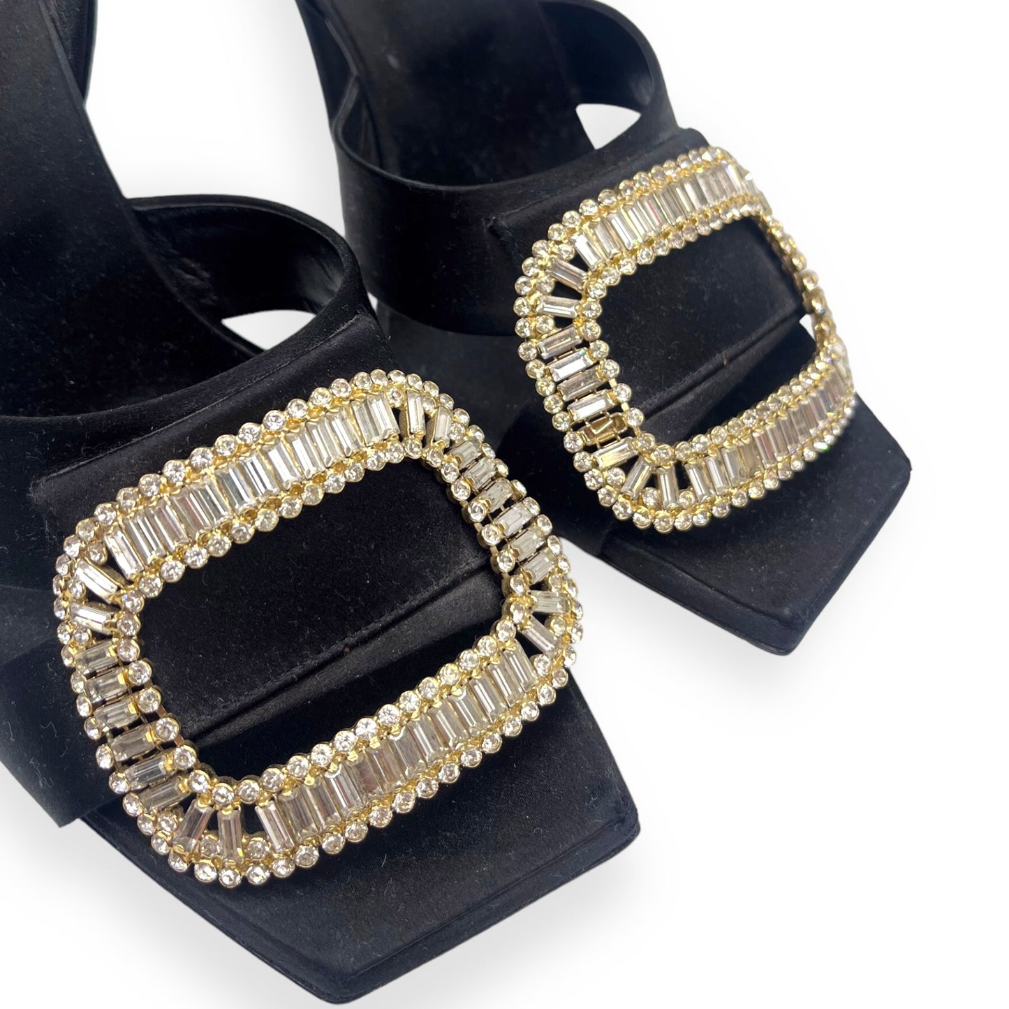 Roger Vivier Crystal Satin Heels