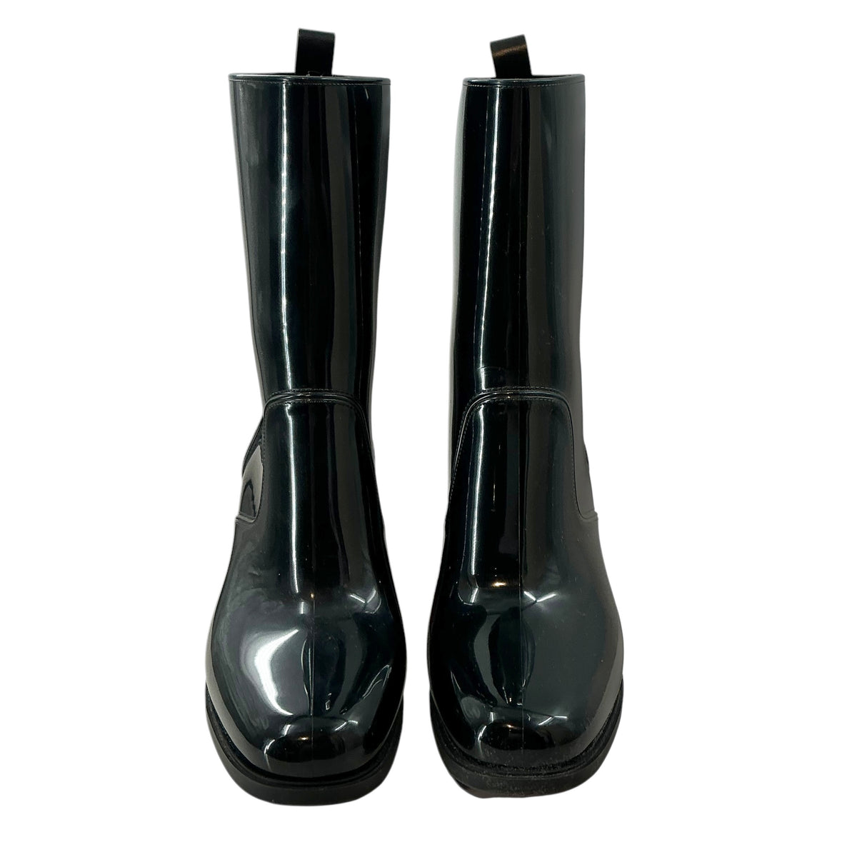 Christian Louboutin Loubirain 70 PVC Block Heel Rain Boot