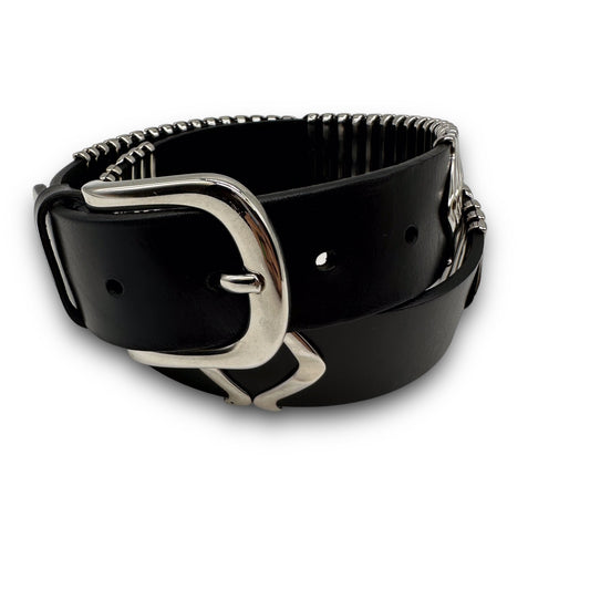 Isabel Marant Waist Belt with Silver Metal Buckles