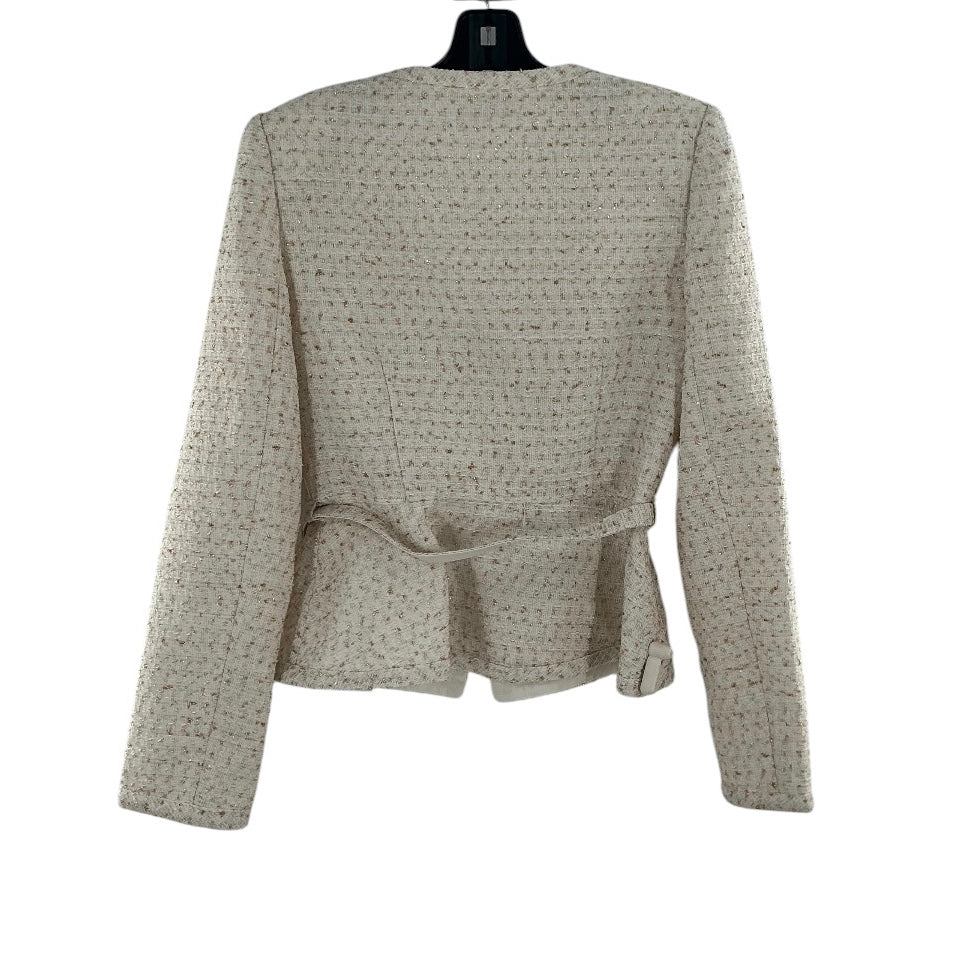 Self-Portrait Cream Embellished Boucle Tailored Jacket