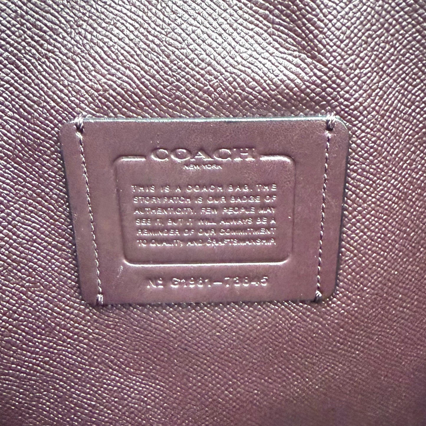 Coach Charlie Scallop Stud Tote Bag