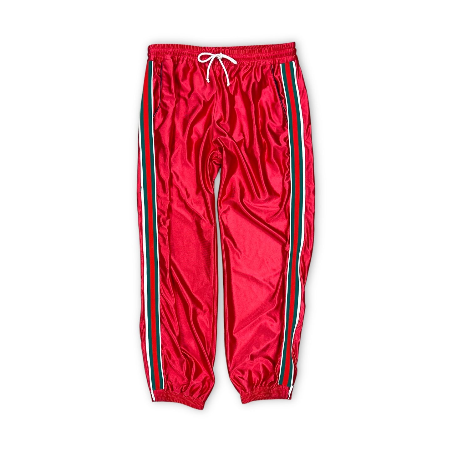 Gucci Red Satin Jogger Men’s XXL