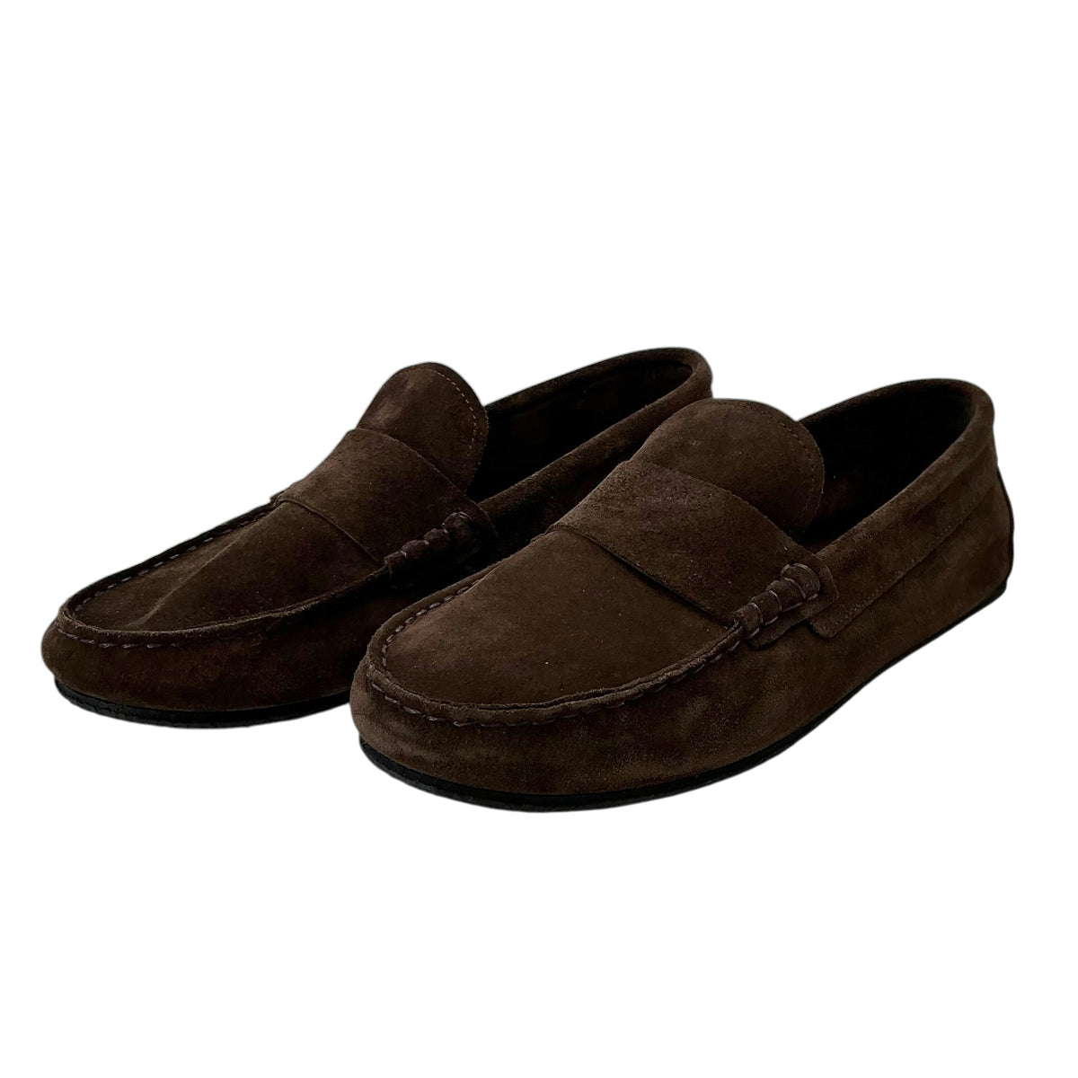 James Perse Women’s Montecito Brown Suede Moccasin Loafers