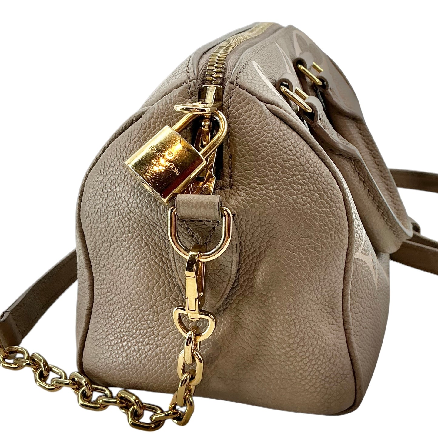 Louis Vuitton Bicolor Monogram Empreinte Speedy Bandoulière 20 – Tourterelle / Crème