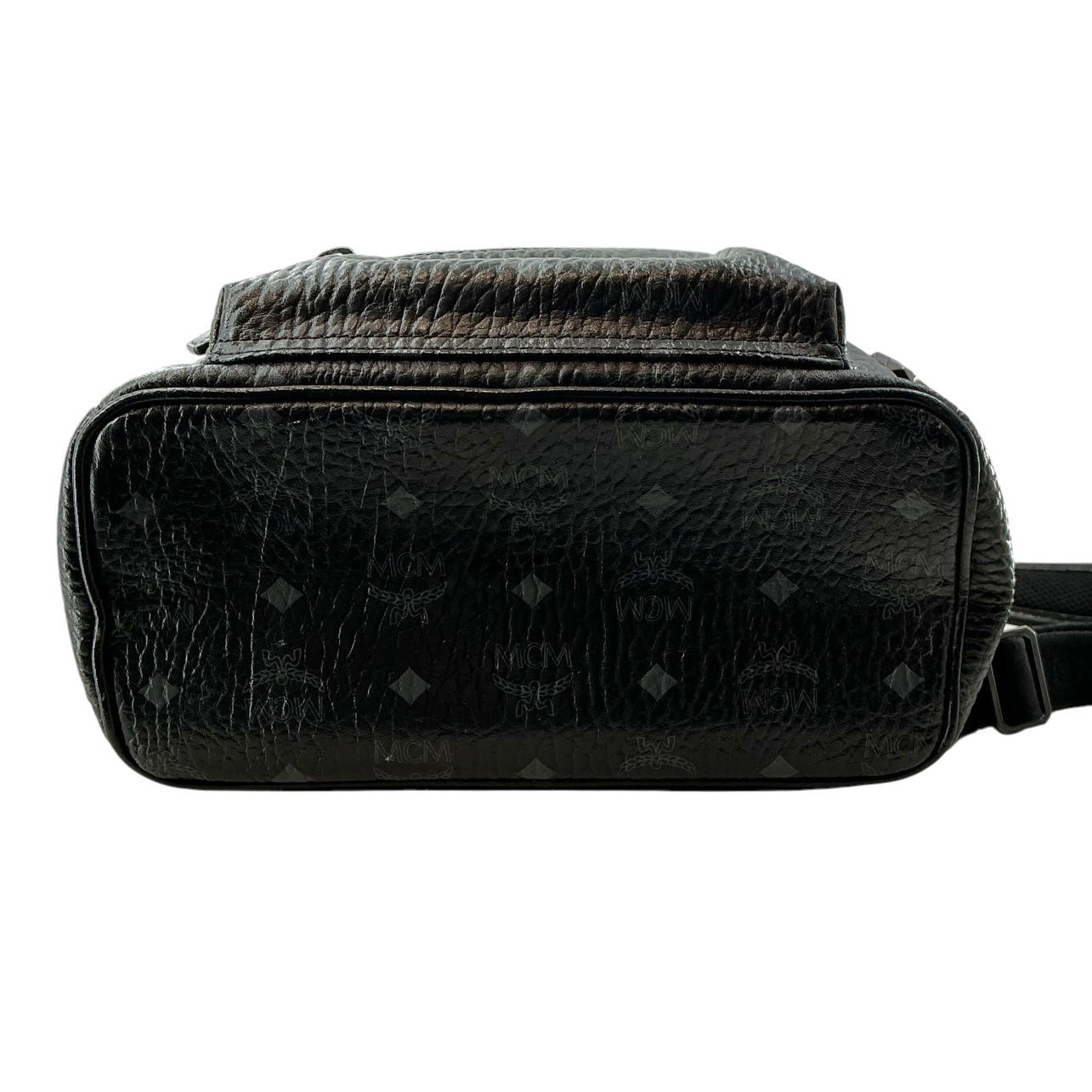 MCM Stark Side Studs Backpack in Black Visetos