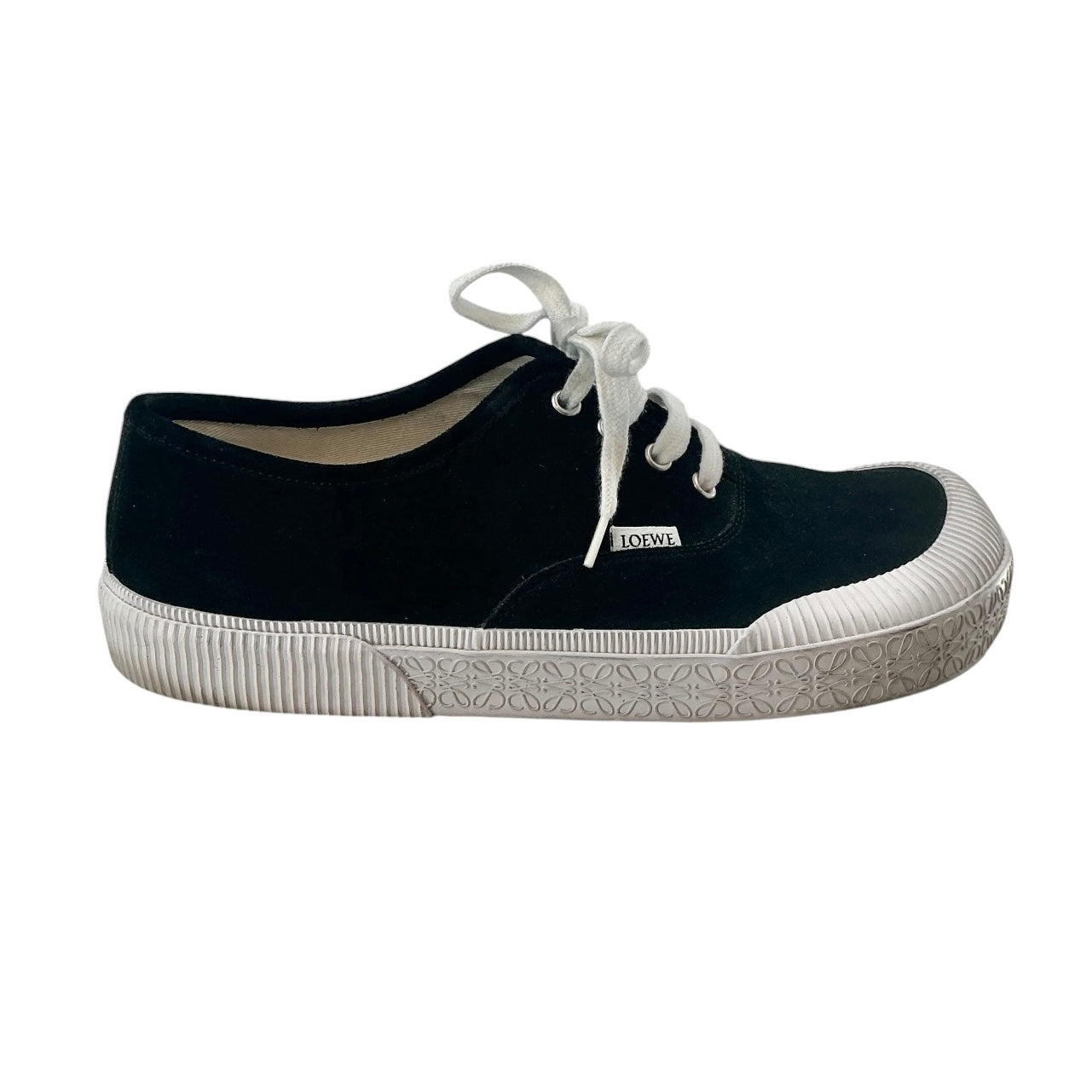 Loewe Terra Vulca Suede Lace-Up Sneakers