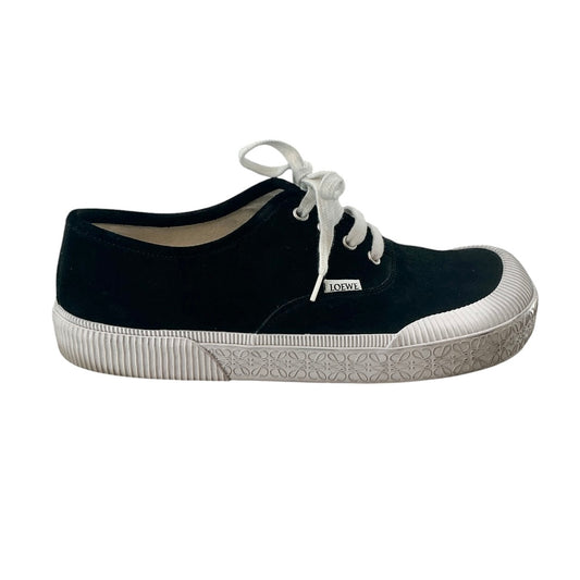 Loewe Terra Vulca Suede Lace-Up Sneakers