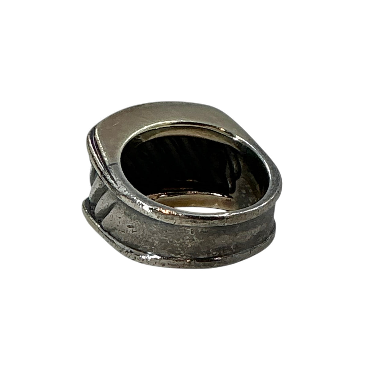 David Yurman Sterling Silver Cable Cigar Band Ring - Wide Ribbed 925