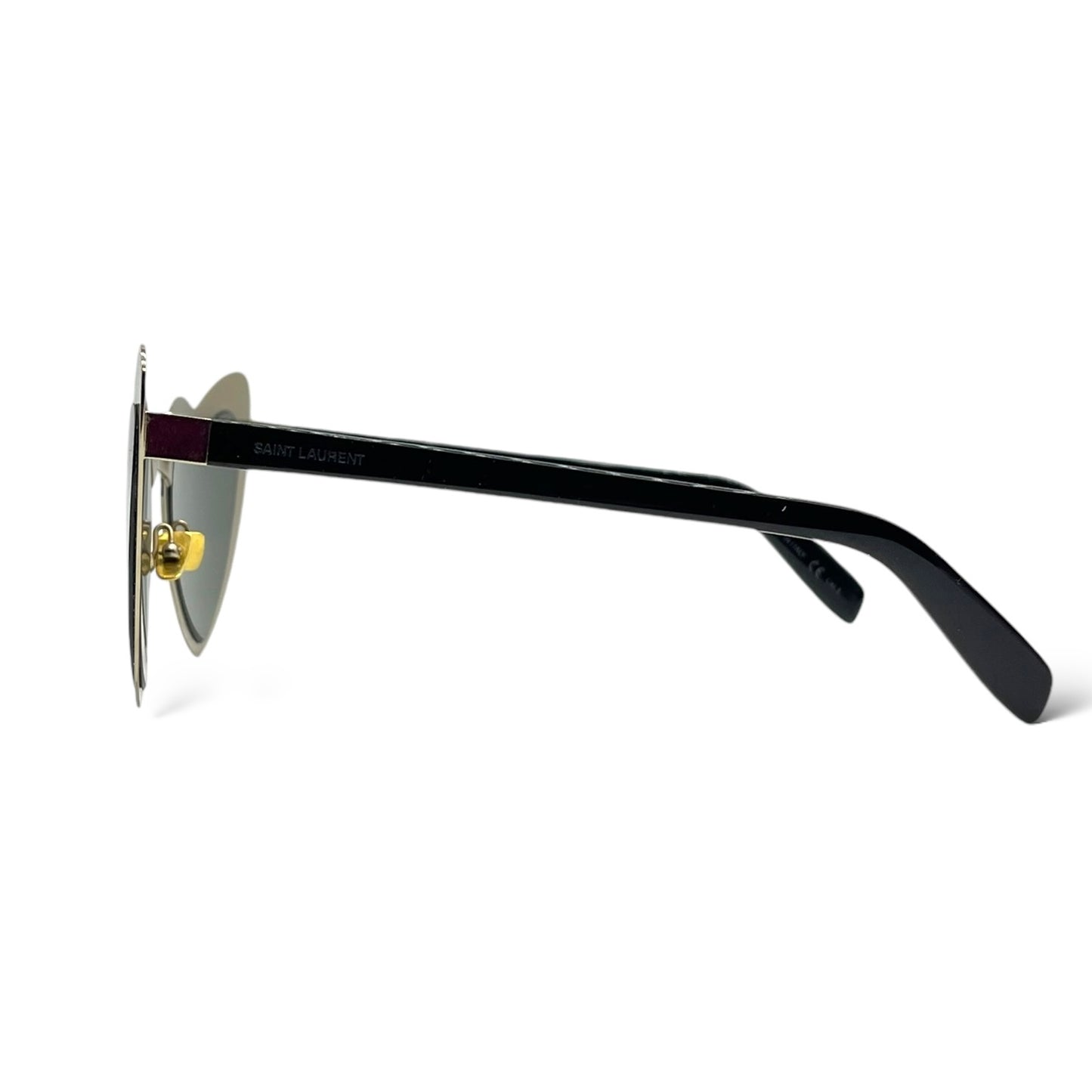 Saint Laurent Loulou SL196 Black Metal Heart Sunglasses