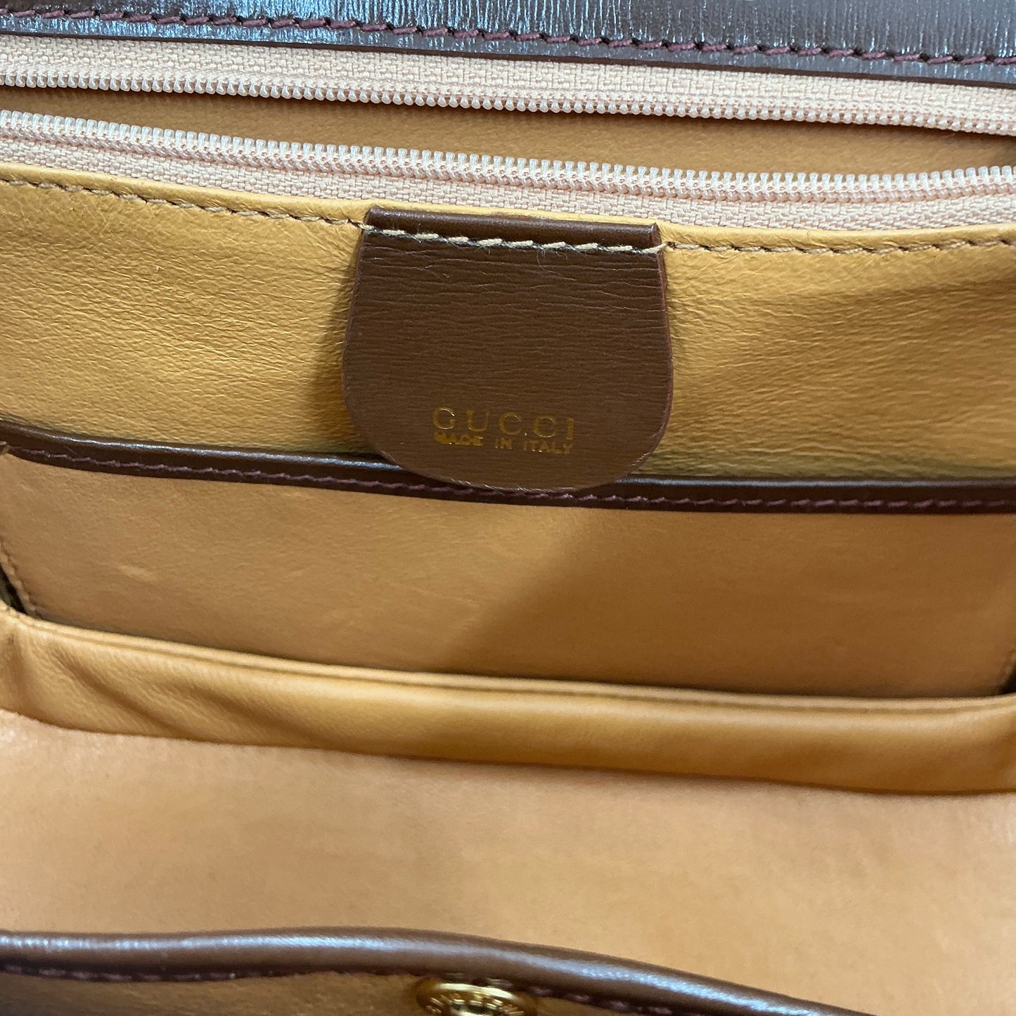 Gucci Vintage Bamboo 1947 Medium Brown Leather Top-Handle Bag