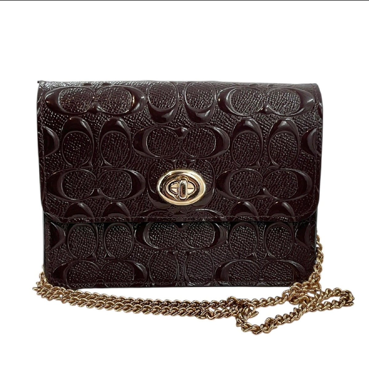 Coach Bowery Crossbody Bag in Signature Debossed Patent Leather