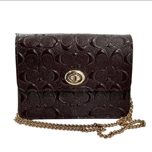 Coach Bowery Crossbody Bag in Signature Debossed Patent Leather