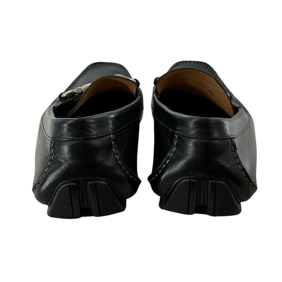 Salvatore Ferragamo 'Parigi' Men's Driver Black Leather Loafers