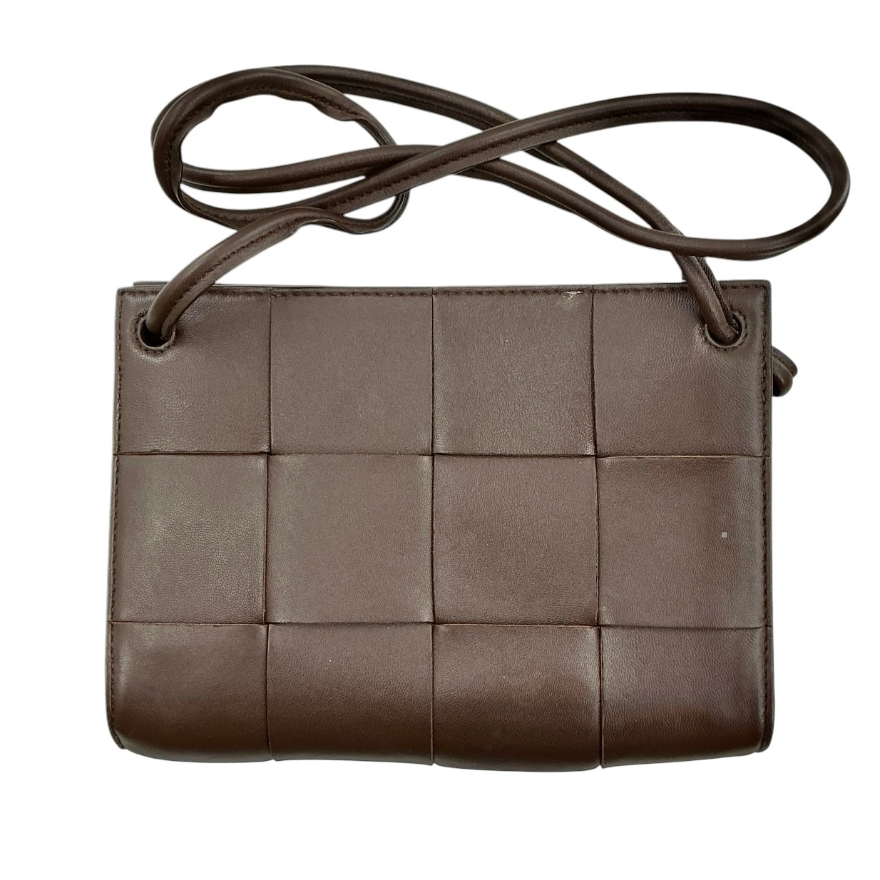 Bottega Veneta Lambskin Maxi Intrecciato Mini Cassette Crossbody Pouch