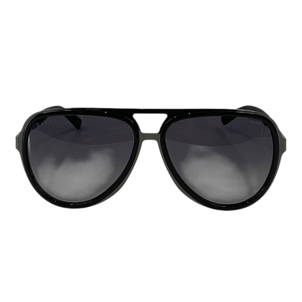 Gucci GG0062S Aviator Sunglasses - Black/Grey Gradient