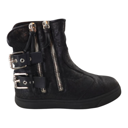 Giuseppe Zanotti Leather Biker Boot Sneakers