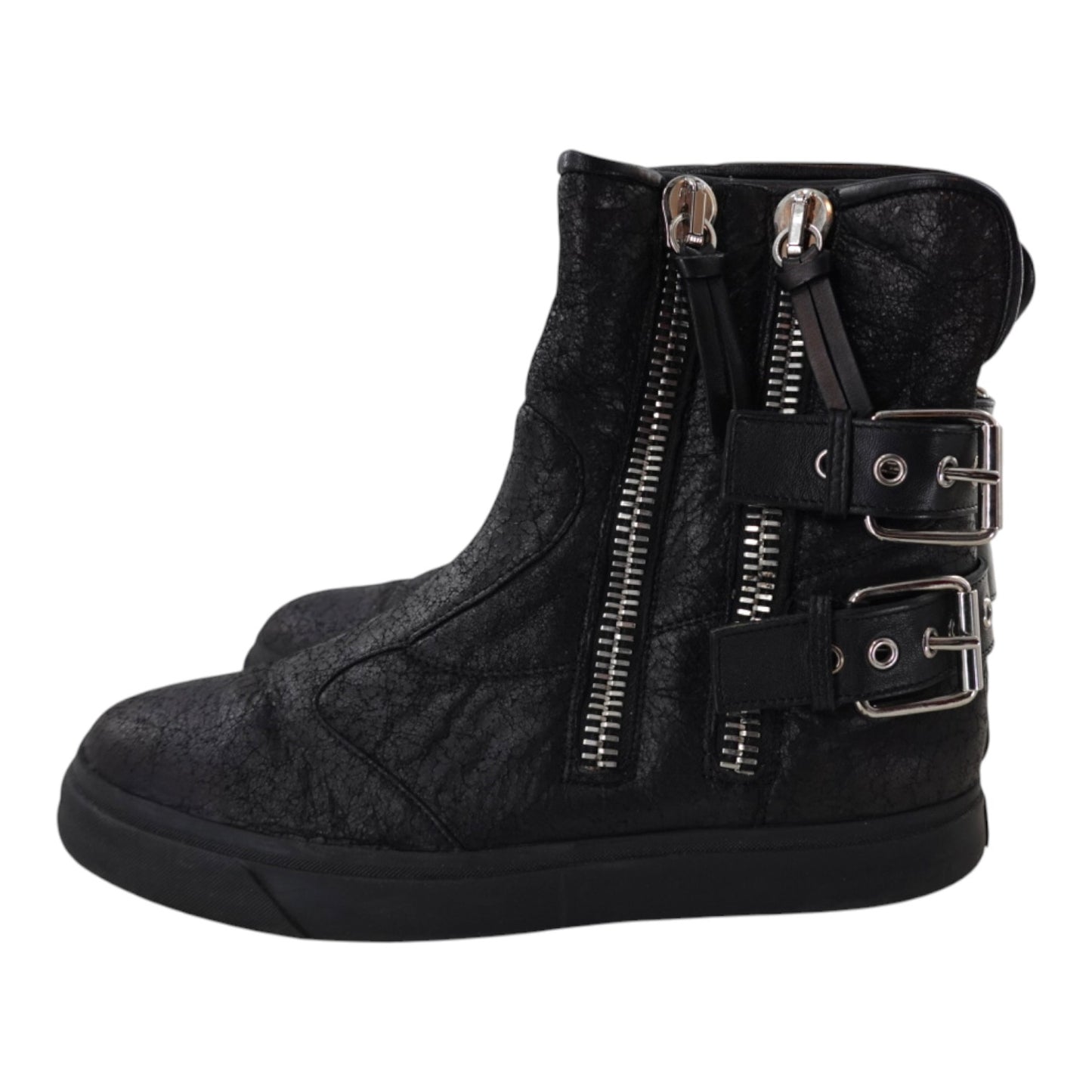 Giuseppe Zanotti Leather Biker Boot Sneakers