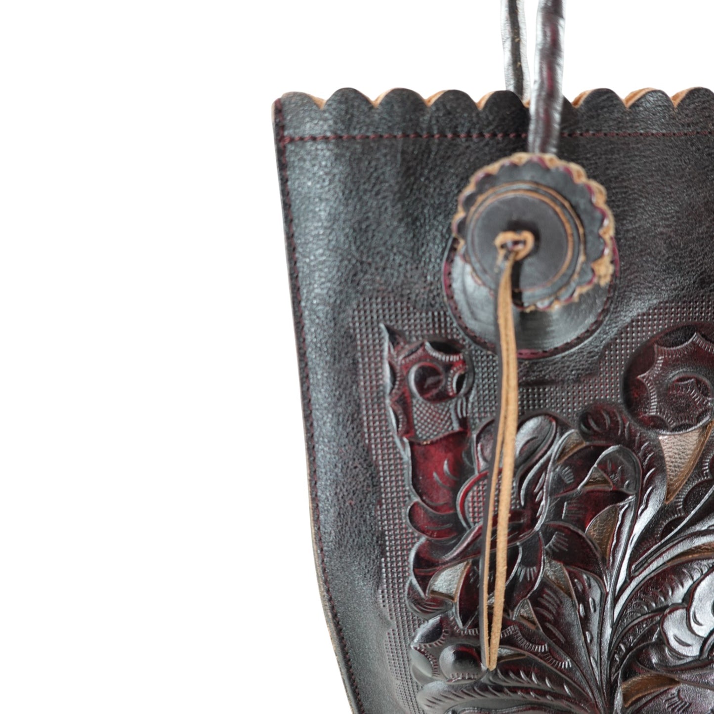 Patricia Nash Cavo Burnished Tooled Leather Tote Bag