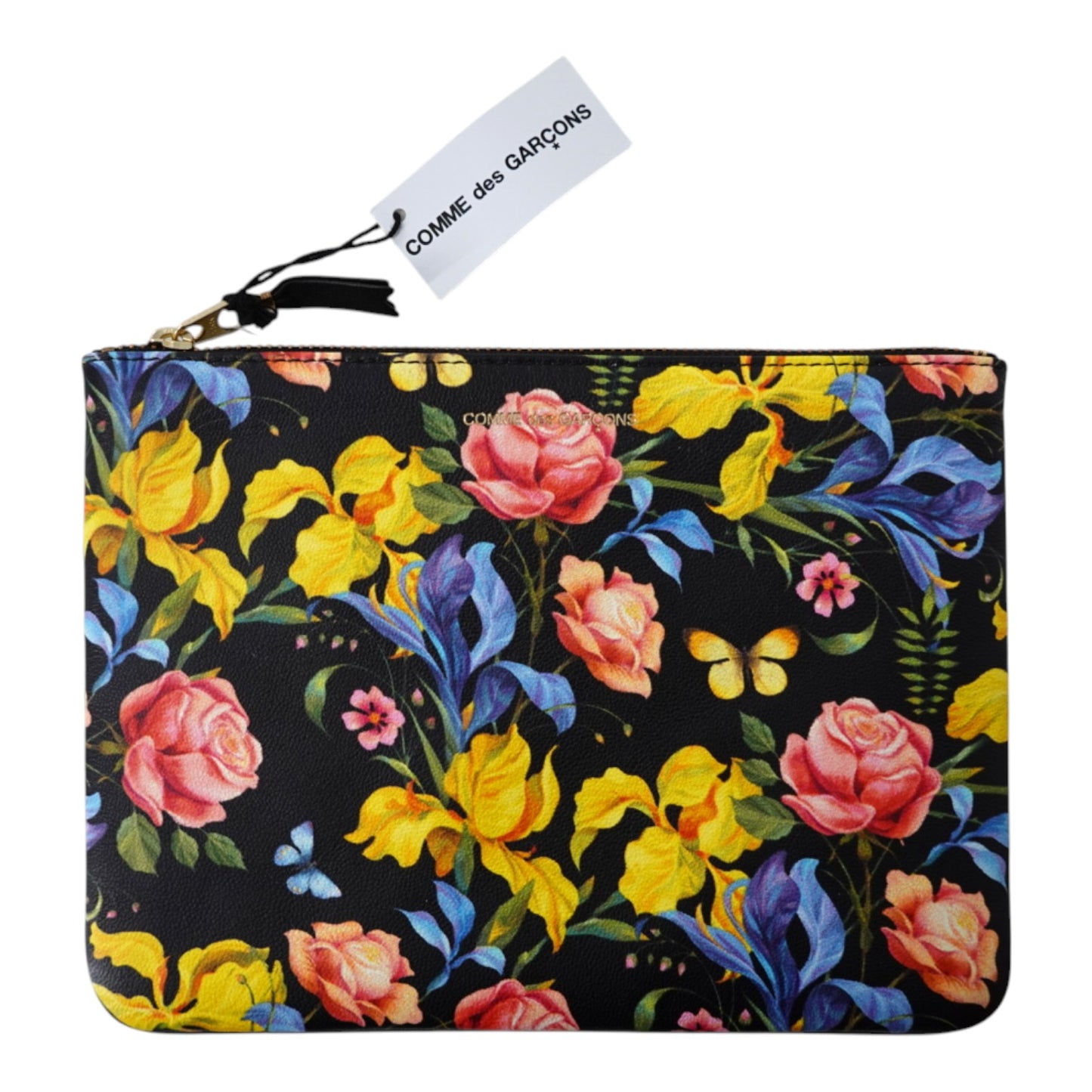Commes Des Garçons Floral Print Clutch