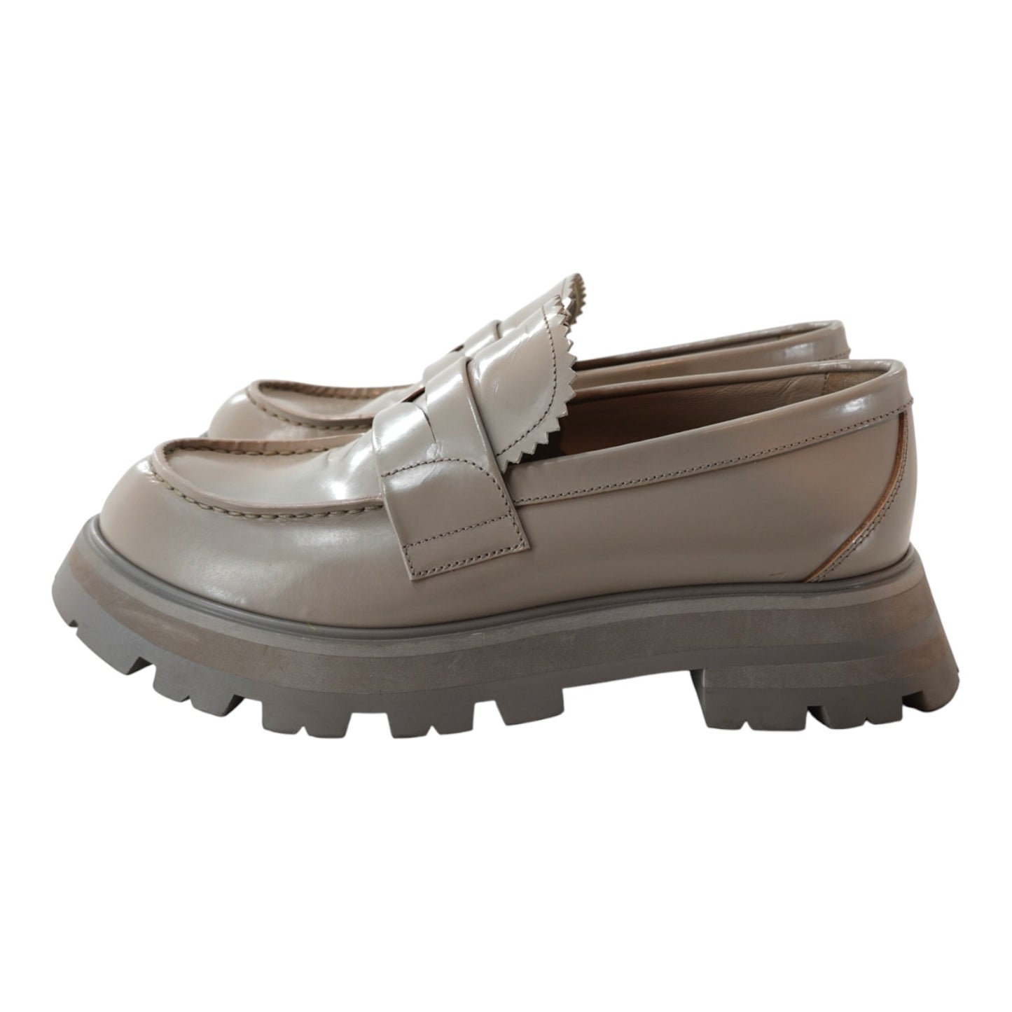 Alexander McQueen Grey Loafers