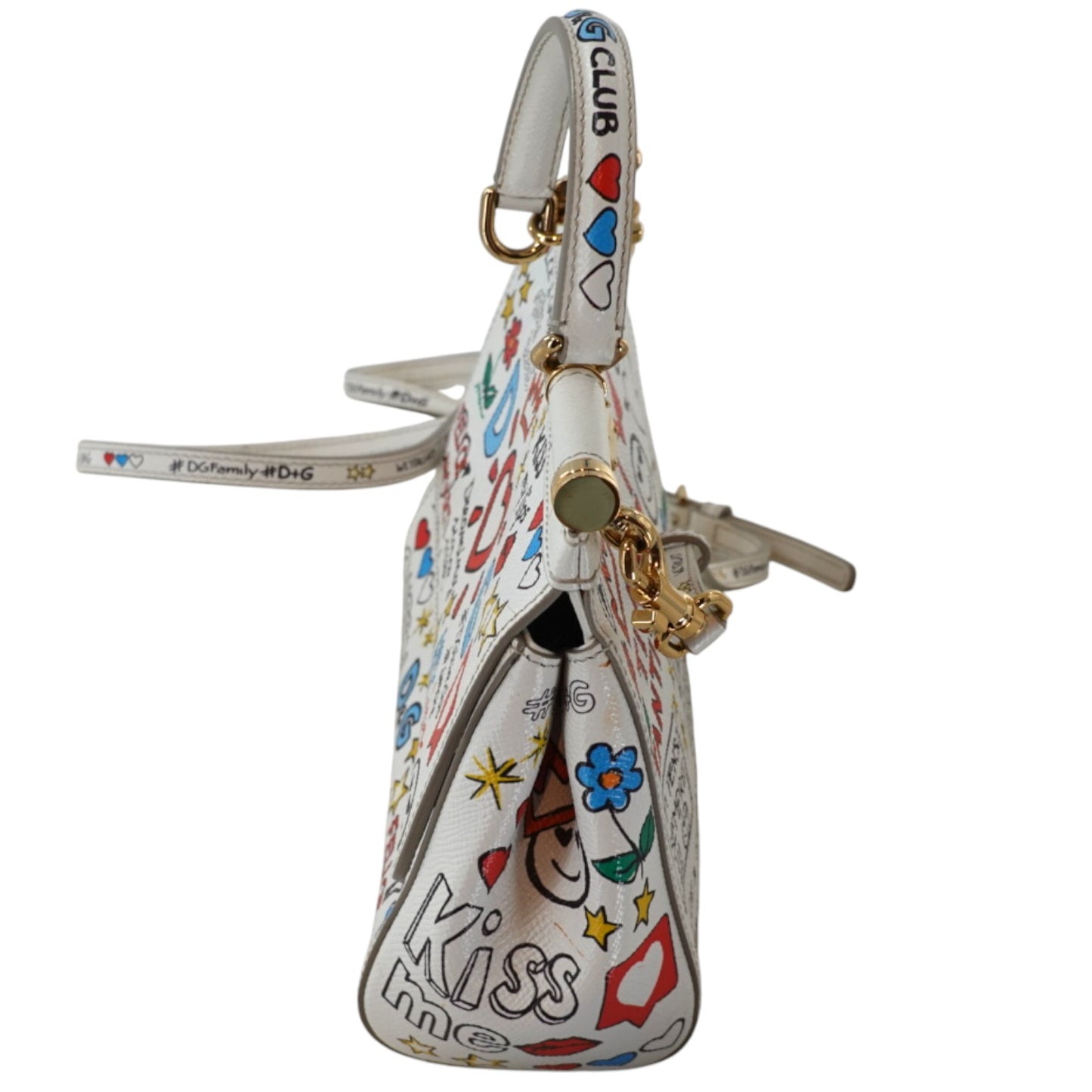 Dolce & Gabbana Dauphine Graffiti Miss Sicily Satchel