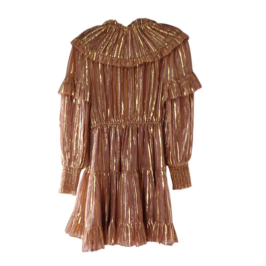 Ulla Johnson Averil Metallic Striped Dress