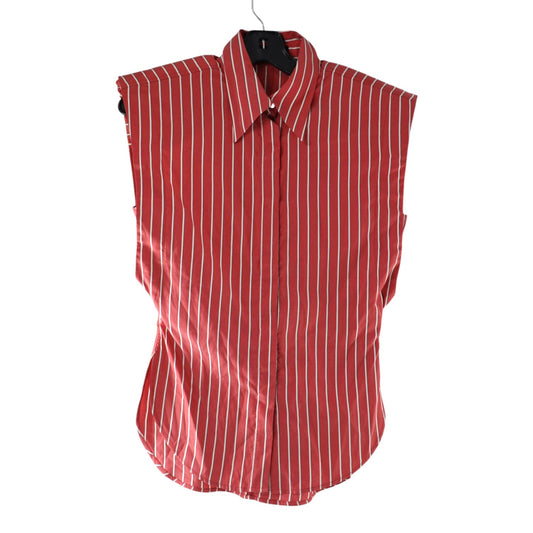 Isabel Marant Enza Padded Shoulder Sleeveless Shirt